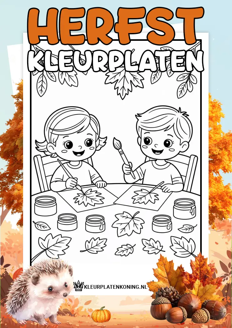 Herfst kleurplaten