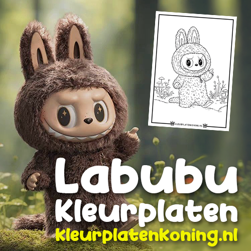 Labubu kleurplaten
