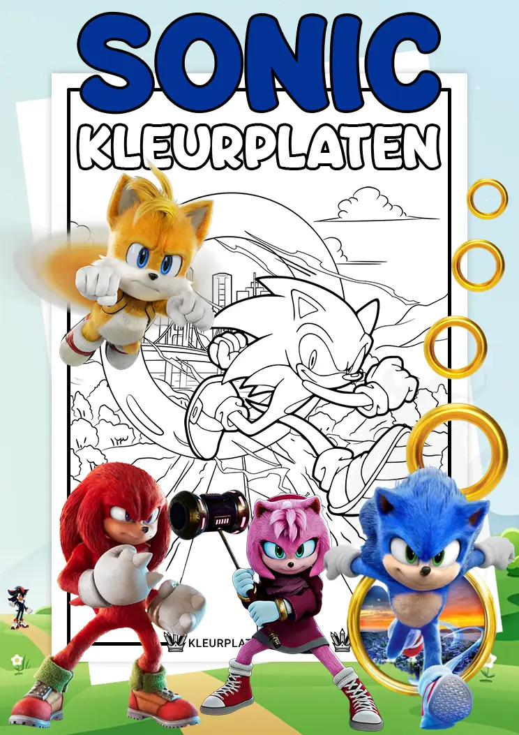 Sonic kleurplaten